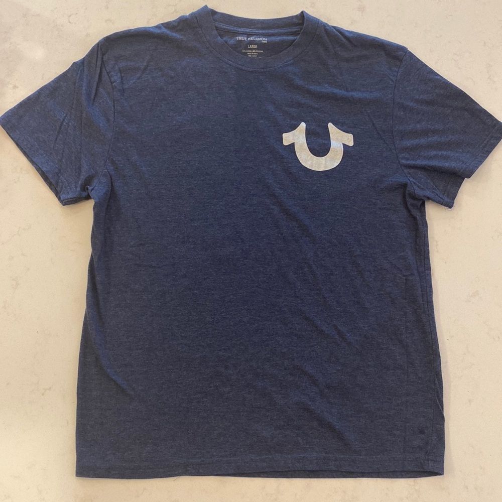 True Religion Blue T Shirt Size Large